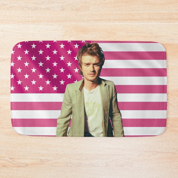Item preview, Joe Keery Steve Harrington Pink Flag designed and sold by lavndershrtdays.