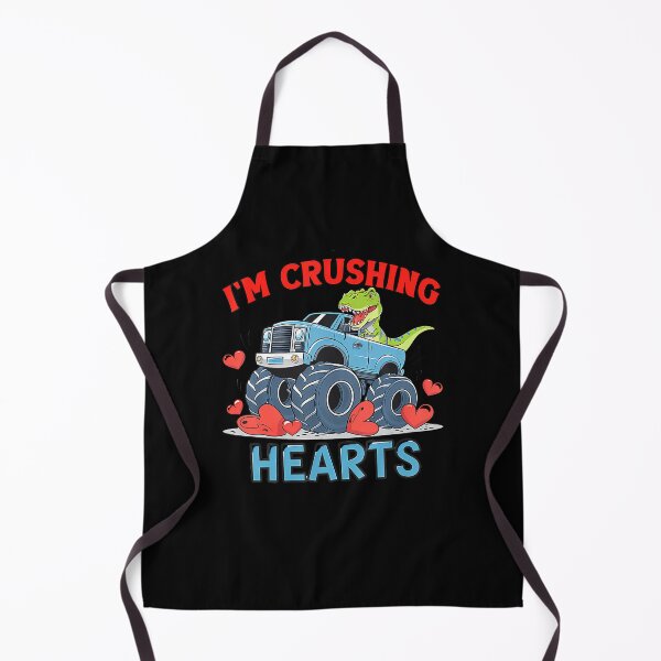 Item preview, Hearts Crusher Monster Truck Crushing A Red Heart Valentine designed and sold by EarlineRenee.