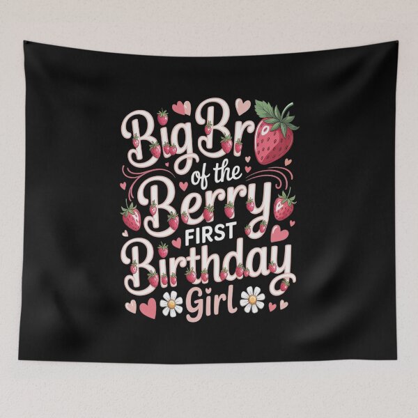 Item preview, Big bro of The Berry First Bday of Girl Strawberry Brother designed and sold by Moxizz.