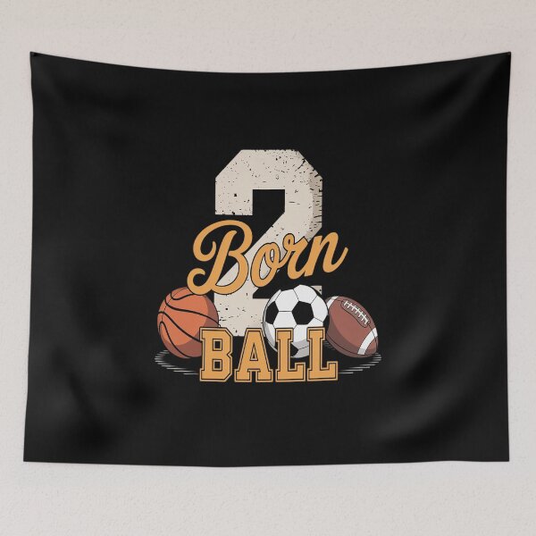 Item preview, Born 2 Ball 2nd Birthday Sports 2 Year Old Boy Second Bday designed and sold by Moxizz.