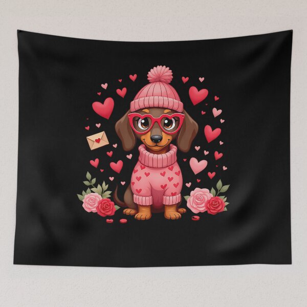 Item preview, Valentine's Day Dog Mom Valentine Dachshund Dog Weiner designed and sold by EarlineRenee.