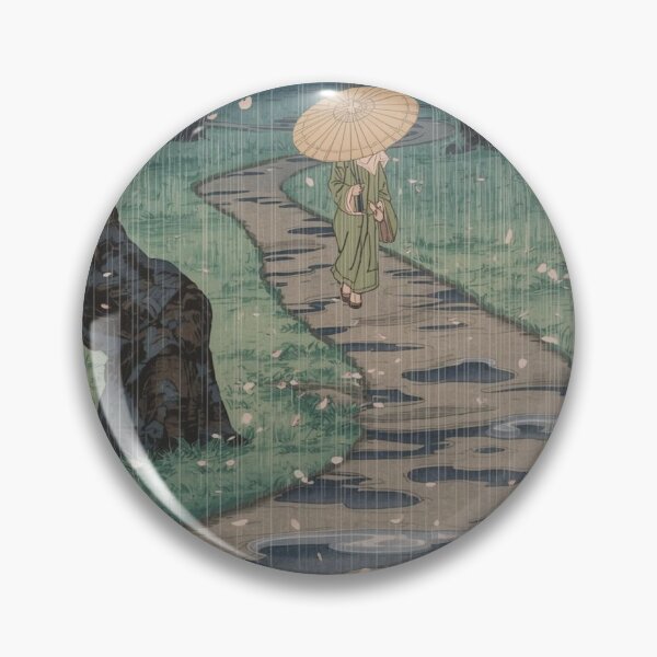 Item preview, Stormy Blossom Downpour – Dramatic Ukiyo-e Plum Grove in Spring Rain designed and sold by Vandy Fullam.