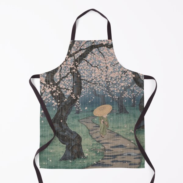 Item preview, Stormy Blossom Downpour – Dramatic Ukiyo-e Plum Grove in Spring Rain designed and sold by Vandy Fullam.