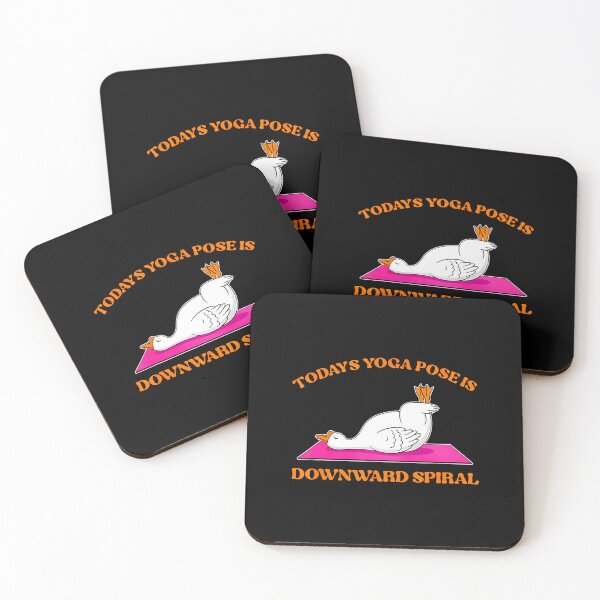 Item preview, Today's Yoga Pose Is Downward Spiral Funny Goose designed and sold by MarionCharleen.