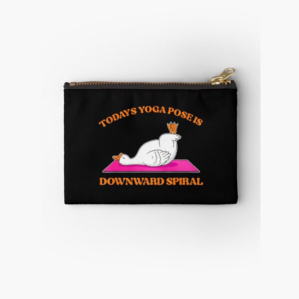 Item preview, Today's Yoga Pose Is Downward Spiral Funny Goose designed and sold by MarionCharleen.