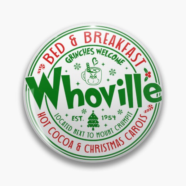 Item preview, Grinch Bed And Breakfast Vintage Christmas Vacation Logo designed and sold by Anaya Jovani.