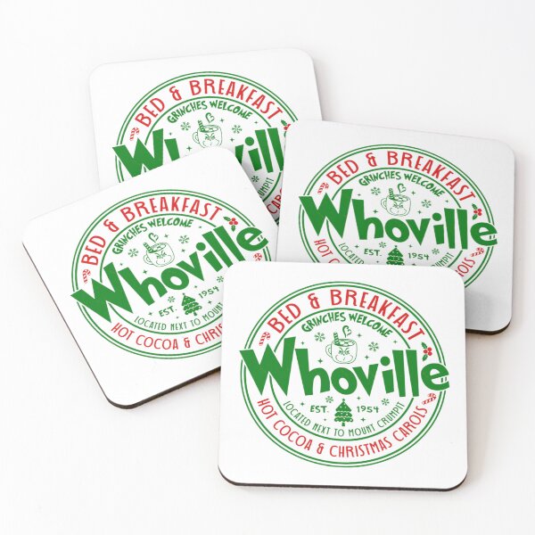 Item preview, Grinch Bed And Breakfast Vintage Christmas Vacation Logo designed and sold by Anaya Jovani.