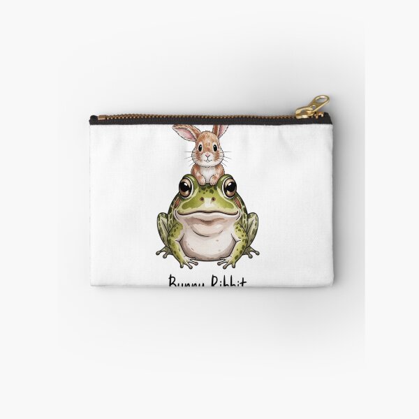 Item preview, Bunny Rabbit On A Frog Cottagecore Pastel Watercolor Animal designed and sold by Moxizz.