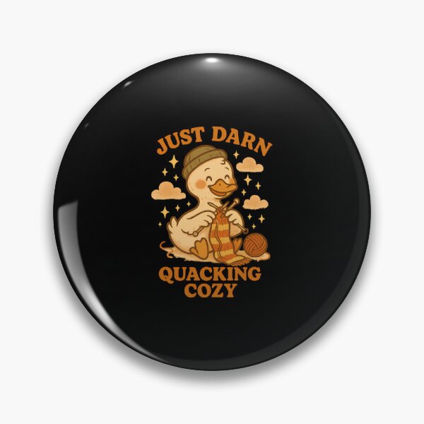Item preview, Just Darn Quacking Cozy - Cute Knitting Duck Fall Pun designed and sold by AlanaKaren.