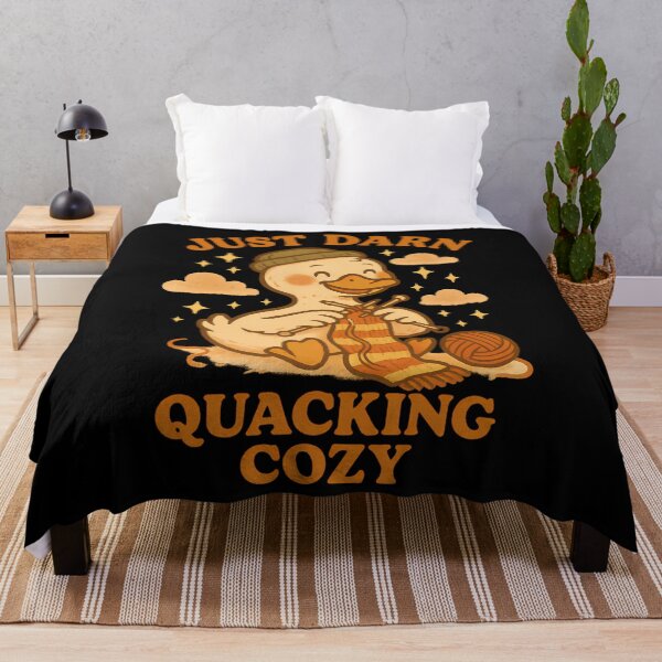 Item preview, Just Darn Quacking Cozy - Cute Knitting Duck Fall Pun designed and sold by AlanaKaren.
