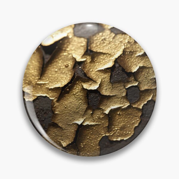 Item preview, Flaking gold paint on rusted metal surface designed and sold by homydesign.