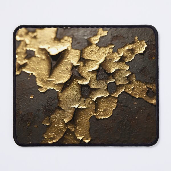Item preview, Flaking gold paint on rusted metal surface designed and sold by homydesign.