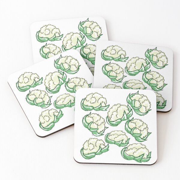 Item preview, Cauliflower Patterns With white Background  designed and sold by missmann.