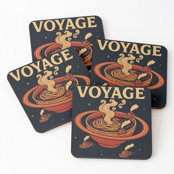 Item preview, Ramen Planet Voyage - Surreal Space Noodle Bowl Art designed and sold by Teeseas Wave.