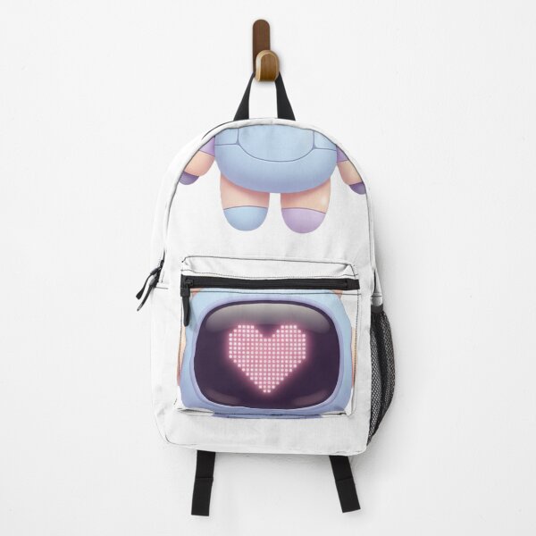 Item preview, Kawaii Robot with a Pixelated Heart – Cute Pastel Love Bot designed and sold by Serge-Design.