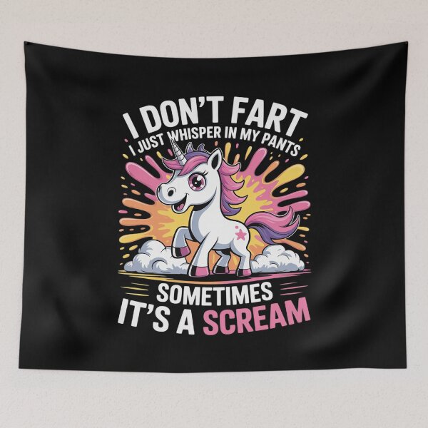 Item preview, I Don't Fart I Whisper In My Pants - Unicorn 1  designed and sold by FadeOfThrone.