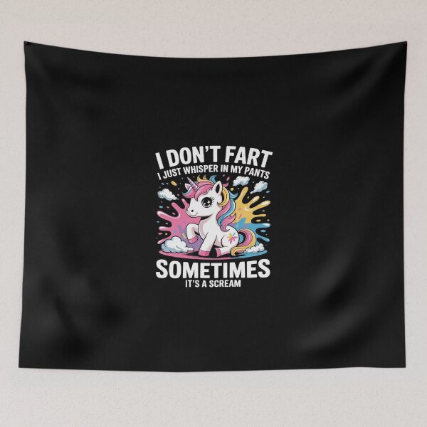 Item preview, I Don't Fart I Whisper In My Pants - Unicorn  designed and sold by SyntaxClaw.