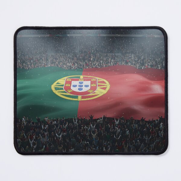 Item preview, Crowd in a stadium raising a giant Portuguese flag with falling confetti designed and sold by homydesign.