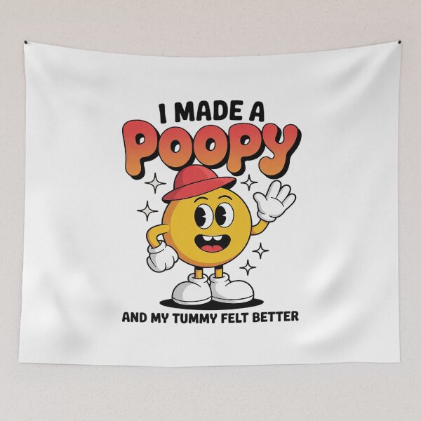 Item preview, I Made a Poopy and My Tummy Felt Better Adult Humor Meme  designed and sold by FadeOfThrone.