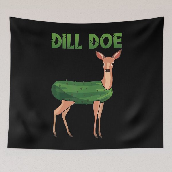 Item preview, Dill Doe Funny Deer Pickle Pun Meme Dill Doe designed and sold by MarionCharleen.