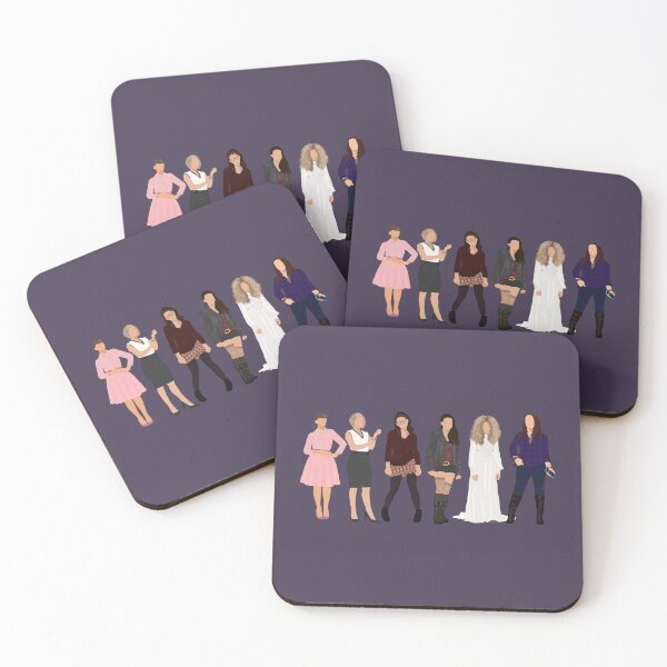 Item preview, Group Hand drawn Helena Sarah cosima Alison Siobhan and Rachel Orphan Black Faceless portrait cartoon designed and sold by Lumennyxart.