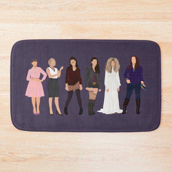 Item preview, Group Hand drawn Helena Sarah cosima Alison Siobhan and Rachel Orphan Black Faceless portrait cartoon designed and sold by Lumennyxart.