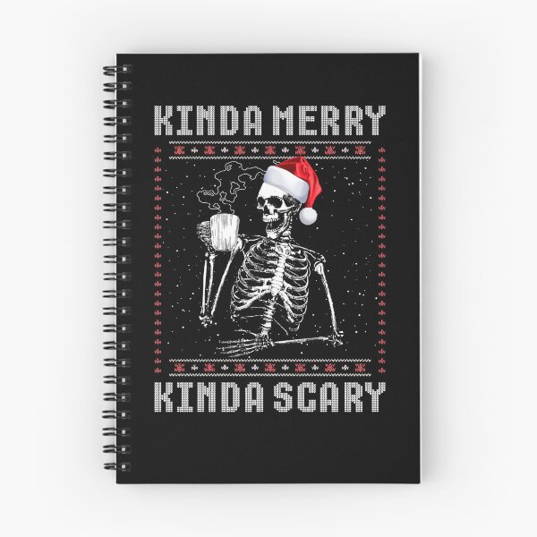 Item preview, Kinda Merry Kinda Scary Men's Christmas Skeleton Gear designed and sold by DynamicDesign.