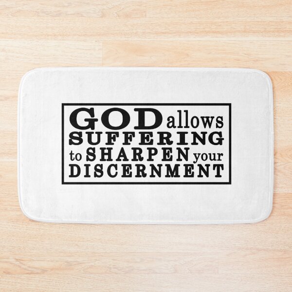 Item preview, god allows suffering to sharpen discernment designed and sold by OCD_JESSICA.