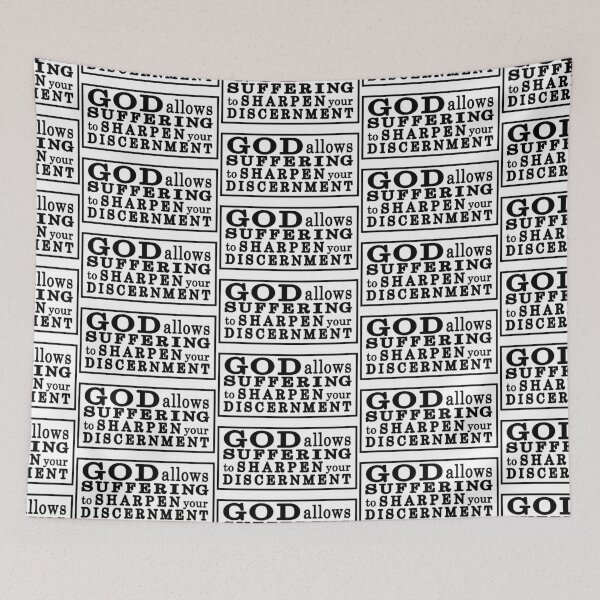 Item preview, god allows suffering to sharpen discernment designed and sold by ocd_Jessica.