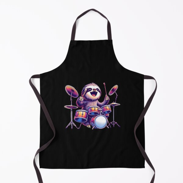 Item preview, Cute Sloth Playing Drums Sloths Drummer Music designed and sold by MarionCharleen.