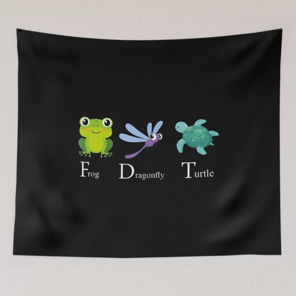 Item preview, Frog Dragonfly Turtle designed and sold by MavisJoseph.