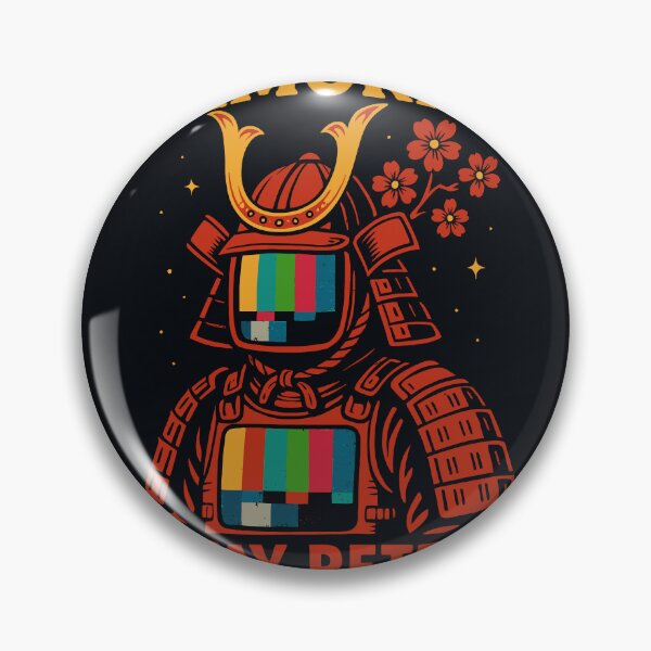 Item preview, Stay Retro TV Samurai - Vintage 90s Cyberpunk Aesthetic designed and sold by Teeseas Wave.
