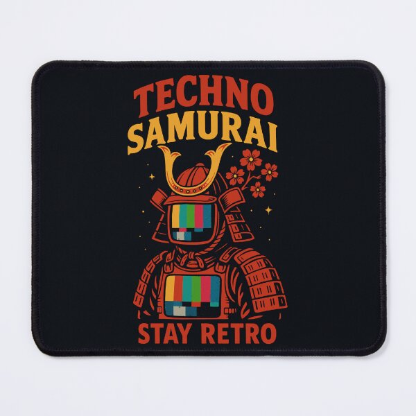 Item preview, Stay Retro TV Samurai - Vintage 90s Cyberpunk Aesthetic designed and sold by Teeseas Wave.
