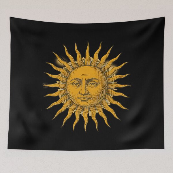 Item preview, Vintage Celestial Sun Face Illustration designed and sold by qobwyihvrj29.