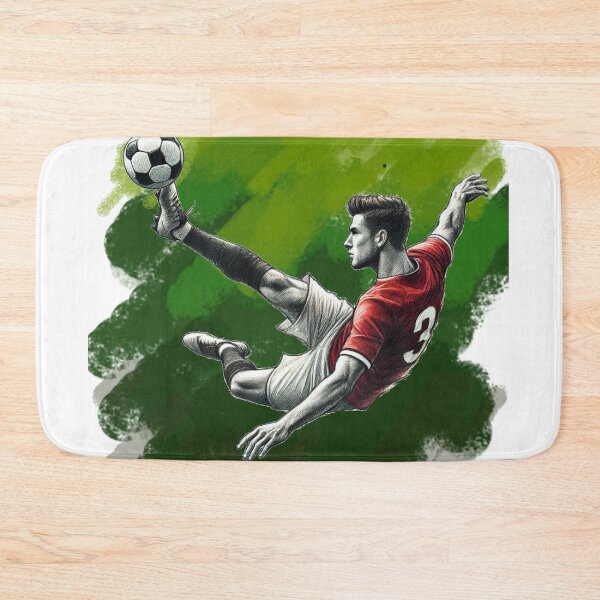 Item preview, Bicycle Kick Soccer Art – Dynamic Football Motion Design designed and sold by denip.