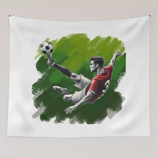 Item preview, Bicycle Kick Soccer Art – Dynamic Football Motion Design designed and sold by denip.