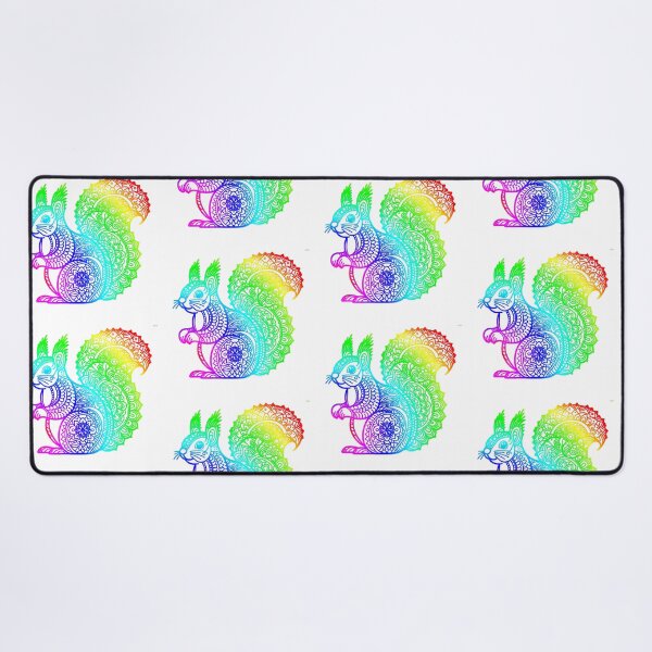 Item preview, rainbow mandala squirrel  designed and sold by jackson art station .