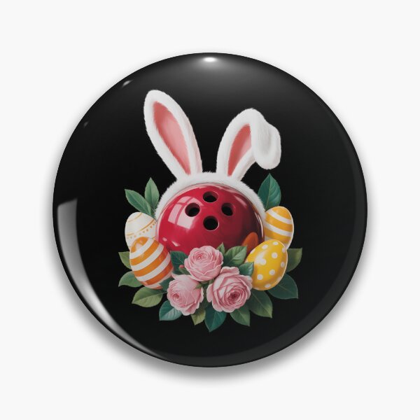 Item preview, Bowling Easter Bunny Egg 2026 Rabbit Flowers Pascha Bowler designed and sold by VENOM0RIOT.