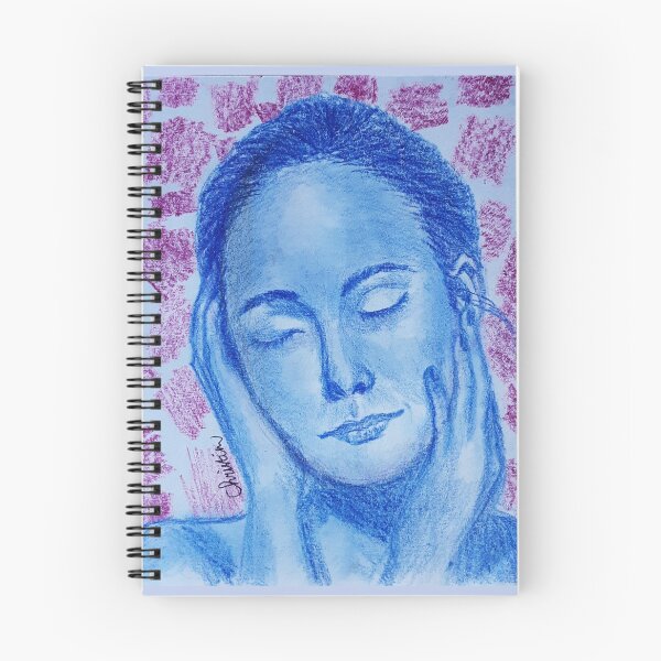 Item preview, Beautiful woman in blue designed and sold by tintingouw.