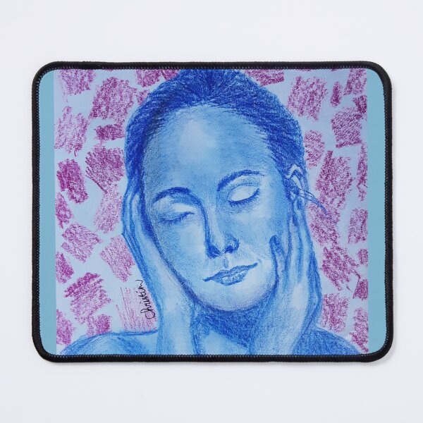 Item preview, Beautiful woman in blue designed and sold by tintingouw.