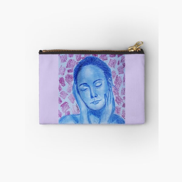 Item preview, Beautiful woman in blue designed and sold by tintingouw.