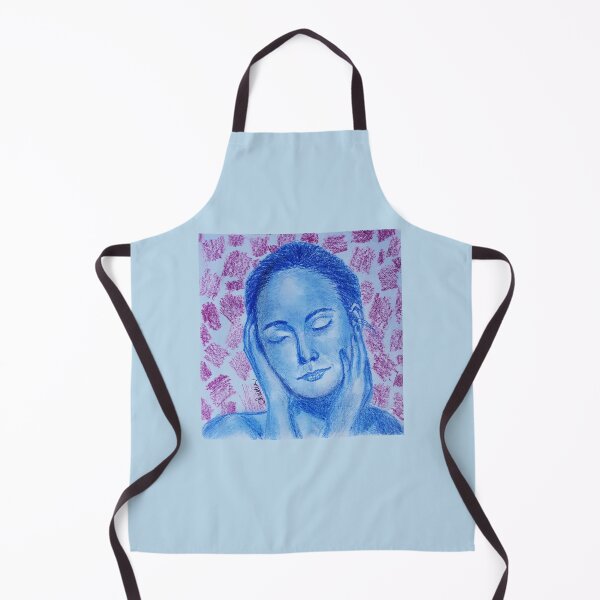 Item preview, Beautiful woman in blue designed and sold by tintingouw.