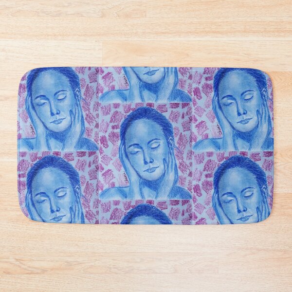 Item preview, Beautiful woman in blue designed and sold by tintingouw.