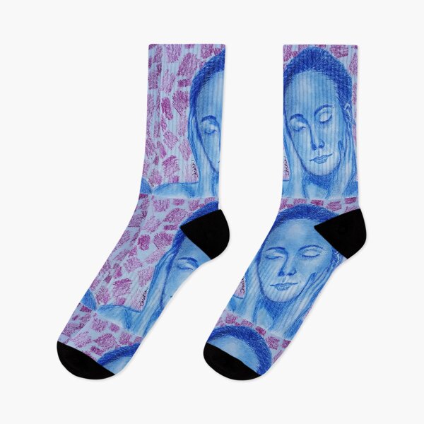 Item preview, Beautiful woman in blue designed and sold by tintingouw.