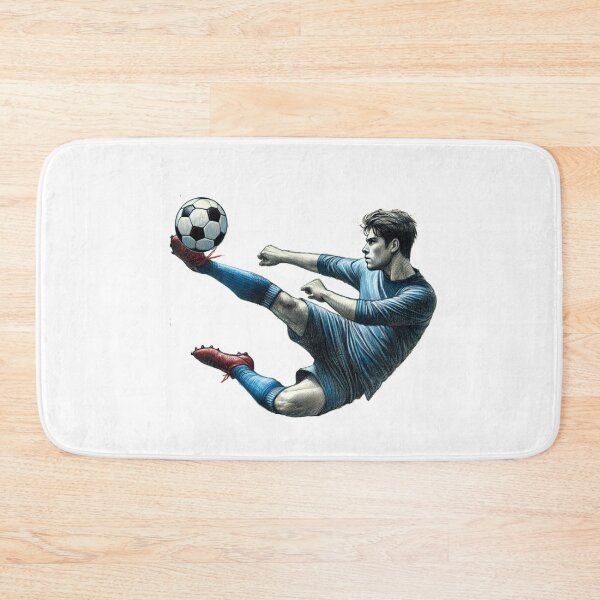 Item preview, Scissor Kick Soccer Art – Dynamic Football Action Moment designed and sold by denip.