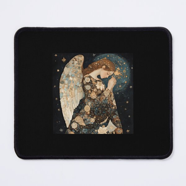 Item preview, Astral Angel – Celestial Art In Klimt-Inspired Style designed and sold by qobwyihvrj29.