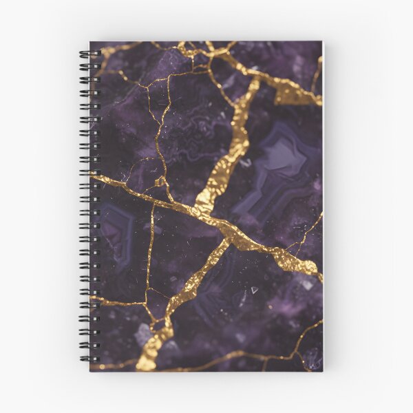 Item preview, Deep Purple Stone with Gold Vein Cracks designed and sold by homydesign.