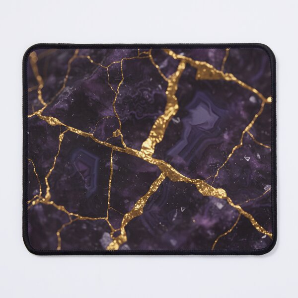 Item preview, Deep Purple Stone with Gold Vein Cracks designed and sold by homydesign.