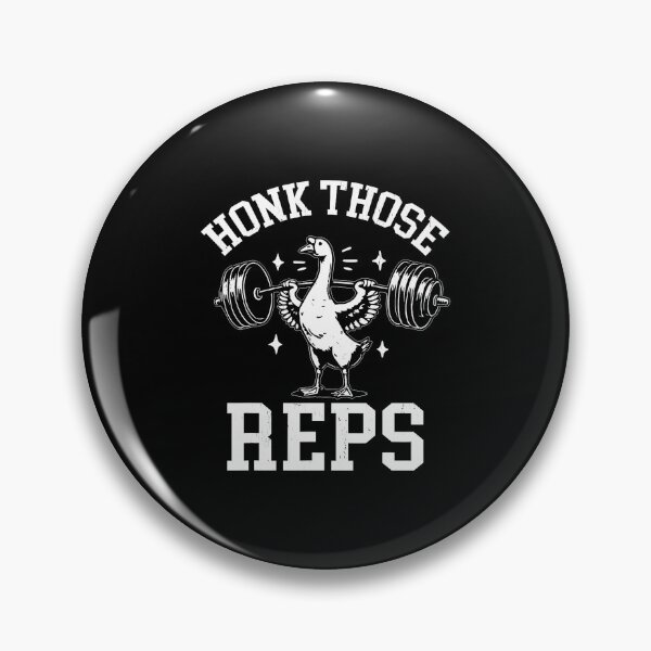 Item preview, Honk Those Reps Funny Goose Weightlifting Retro Goose Gym designed and sold by AlbertaDana.