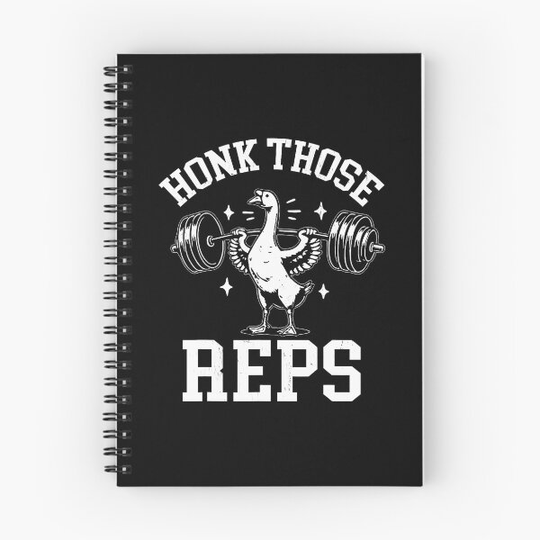 Item preview, Honk Those Reps Funny Goose Weightlifting Retro Goose Gym designed and sold by AlbertaDana.
